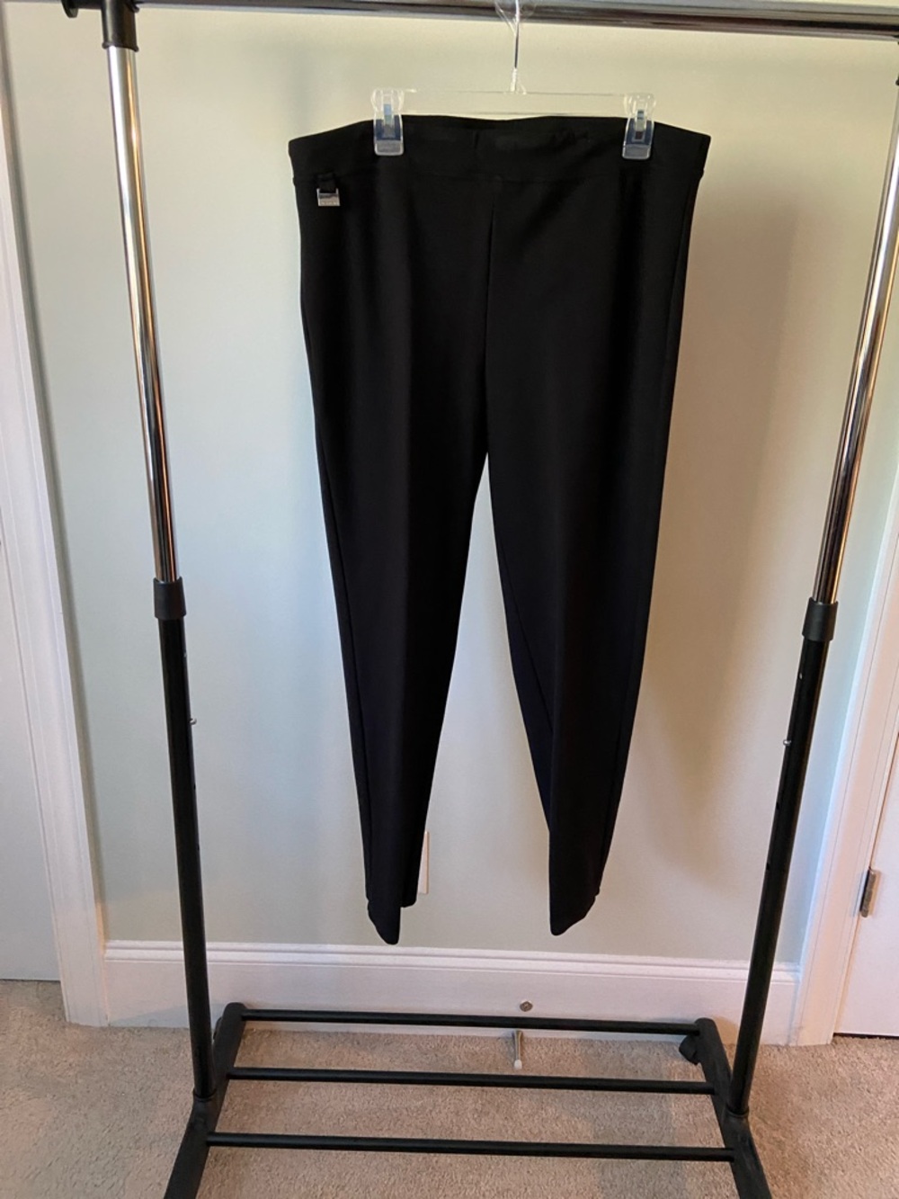 Zac & Rachel Black Pull-On Slim Leg Dress Pants